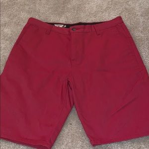 Men red shorts